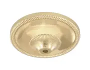 B&P Lamp Stamped Brass Canopy Or Back Plate, 5 3/8" Dia.