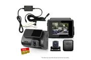 Elinz 2 Channel Dash Cam 4K+1080P WiFi GPS Night Vision Supercapacitor Sony Starvis Car DVR 128GB U3 Card Hardwire kit