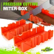 ABS Plastic Mitre Box Pruning Saw Woodwork Cutting Hand Saw Hardware 12inch 2PC