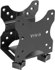 Adjustable Thin Client Mini PC Mount Bracket, CPU VESA under Desk and Monitor Ar