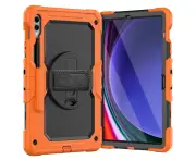 Samsung Galaxy Tab S9 FE Plus/ S9 Plus Case,Heavy Duty Shockproof Protective Case-Orange