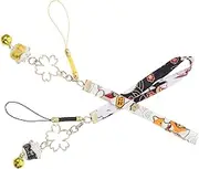 2pcs Pendant Luck Charm Japanese Cat Ornament Cute Animal Keychain Purse Charms Zinc Alloy