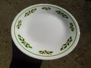 Lot of 6 Corning Ware "Corelle" HOLLY DAYS 6.75inch Plates Excellent Pre-owned