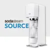 SodaStream SOURCE氣泡水機 -白色 全新自動扣瓶裝置，三階段氣泡含量指示