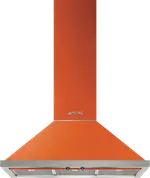 Smeg Portofino 90cm Canopy Rangehood Orange