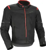 Acerbis Ramsey Vented 2.0 Mesh Motorcycle Textile Jacket, black-red, Size 2XL for Men Black Red