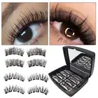 1 Set 3d Eyelashes Natural Looking Dress-up Women 3d Thick Magnetic False