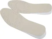 IWOWHERO 1pair Height Increase Insoles Cow Leather Eva for Men Women Comfortable Shoe Pads Prevent Slipping Any Outfit