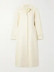 [Chloé] Chloé - Belted Silk, Wool And Cashmere-blend Trench Coat - White - FR 38 FR 38 White