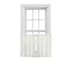 Ellis Curtain Madelyn Ruflled Victorian Window Curtain Tiers Natural