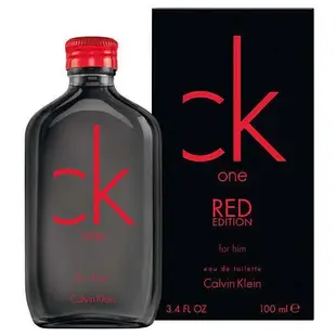 【香水】Calvin Klein CK ONE RED HIM 男性淡香水100ml TESTER