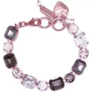 Mariana Ice Queen Rose Gold Bracelet Grey Vitrail Olivine Rectangle M1154 NWT