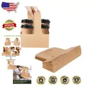Versatile Paper Drink Holder - 2/4 Cup Carrier with Durable Handles for Delivery