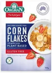 Orgran Corn Flakes Plant Based Cereal G/F 300g