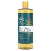 Dr. Jacobs Naturals, Plant-Based Pure Castile All-In-1 Soap, Peppermint Essential Oil, 32 oz (946 ml)