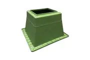 CABAC Green Pillar Base Large Mouth with Allen Key Button Bolts | PBBL-G-I-BBK