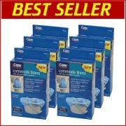Universal Fit Disposable Commode Liners - Odor-Controling & Travel Essentials