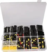 708 PCS/ 43 Set Car Electric Cable C Ector Terminal Plug Kit 1 2 3 4 5 6 Pin Truck Plug Car Spark C Ector Assorted Box Portable Multicolor One Size
