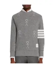 Logo detail pullover 4 light gray