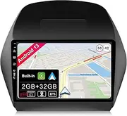 BXLIYER Android 13 IPS Car Stereo for Hyundai IX35 (2010-2017) - Built-in Wireless CarPlay + Android Auto - 2G+32G - Rear Camera Free - 10.1 Inch 2 Din - Steering Wheel DAB Fast-Boot Bluetooth WiFi