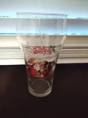 Vintage "Enjoy Coca-Cola" Christmas Santa Clause Tall Drinking Glass