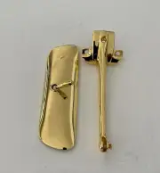 1963 -1964 Convertible Impala 24k Gold Plated Rear View Mirror And Bracket