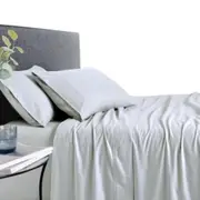 Silver Thermal Flannelette Sheet Set