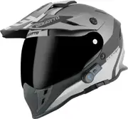 Bogotto H331 BT Tour EVO Bluetooth Enduro Helmet, black-grey, Size XS for Women Black Grey