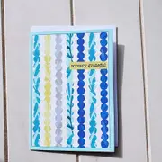 So Very Grateful Aqua Greeting Card