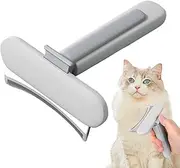 Frxib Cat Deshedding Comb,Cat Cat Detangler Brush - Multifunctional Pet Hair Brush with Release Button, Dog Accessories, Pet Grooming Tool for Massaging and Cleaning Shedding Pet Hair