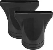 HONMEET 2pcs Professional Hair Dryer Nozzle Attachments Black Blow Dryer Diffuser for Styling Straightening Hairdressing Tools Compatible with Hair Dryers