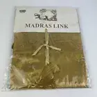 Madras Link Gold Tassel Square Table Cloth 100cm Serenade Christmas Tablecloth