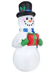 Gemmy Industries - Snowman Holding Gifts Inflatable Airblown Decor