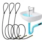 30 Inch Drain Snake Hair Drain Clog Remover, Metal Sink Snake Drain Hair 3 Pack