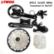LTWOO MTB 1x12 Speed Bike Groupset Bicycle Components 50T 52T 12s Build Kits