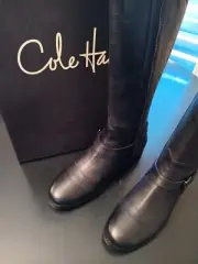 Cole Haan New Boot Air Petra 8.5 B Leather Ride Boho Fairy Whimsy Soft Comfort