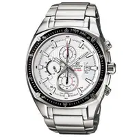 在飛比找PChome24h購物優惠-CASIO EDIFICE 勁速時計運動賽車錶-白