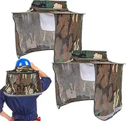 [Generic] Sun Shade Hard Hat | Sun Visor Neck Shade - High Visibility Face Scarf Headgear Accessories for Construction Gardening Beach