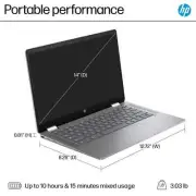 #BRAND NEW# HP - 14" 2-in-1 Full HD Touch-Screen Chromebook Plus with Google AI