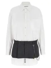 [Alexander Wang] Alexander Wang-Pre-Styled Shirt Dress W Chain Abiti Multicolor-Donna 2