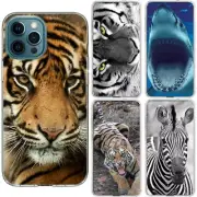 For Apple iPhone 11 12 13 Mini 14 Pro Max Plus TPU case cover+glass-P8