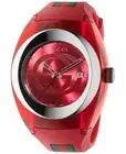 GUCCI SYNC YA137103 Men's Watch – Red Dial, Quartz Movement with Original Box