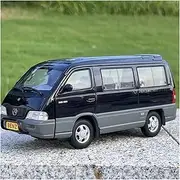Die Casting 1:24 for Mercedes-Benz MB100 Small Business Alloy Car Model Collectibles Miniature Vehicle Model Decorative Presents Ornaments(Black)