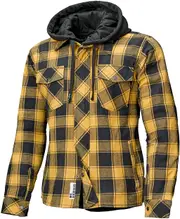 Held Lumberjack II, shirt/textile jacket , color: Black/Yellow , size: S