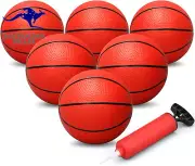 6 PCS Mini Replaceable Basketballs for Mini Basketball Hoop, 16CM Mini Rubber