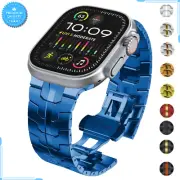 Luxury Apple Watch Strap Series 10 38 40 41 42mm Bracelet Band Stainless Steel