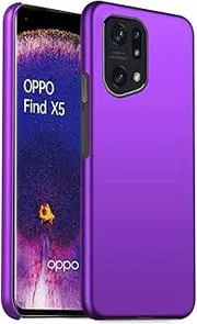 OPPO Find X5 Case Ultra Slim Thin Armour Hard Case Matte Rubberized Cover For OPPO Find X5 (Purple)