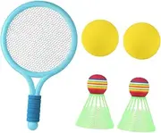 Parliky 1Set Tennis and Badminton Racket with Balls Outdoor Sports for Promote Physical Fitness and Fun Activities