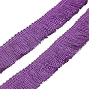 27 Yards Polyester Fringe,1inch Wide Tassel Fringe Trim,Decorative Lace Ribbon Boho Fabric Border Trim for Girls Clothing Curtain Dress Skirt Bag Sewing Craft(Purple)