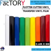 Vinyl Transfer Paper Tape Plotting Plotter Cutter Roll Clear Vinyl Film